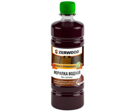Морилка водная ZERWOOD MV красное дерево 0.5 л Фотография_1