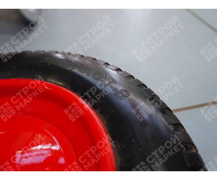 Колесо для одноколесной тачки камерное с подшипником 16мм обод метал 3.25/3.00-8 Фотография_4