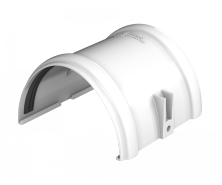 Соединитель желоба ТехноНИКОЛЬ ПВХ (белый) Фотография_1