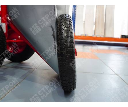 Колесо для одноколесной тачки камерное с подшипником 16мм обод метал 3.25/3.00-8 Фотография_2