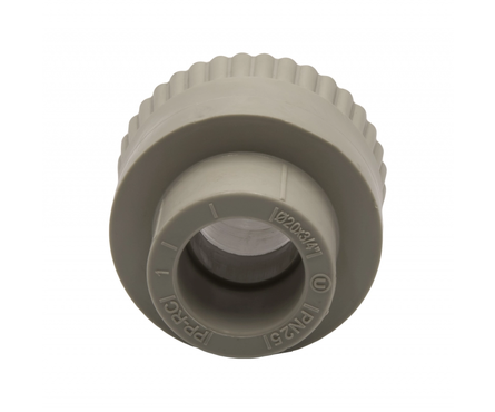 Муфта PPR комб. наруж 20х3/4 серый Фотография_3