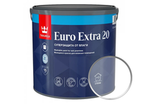 Краска ВД Tikkurila EURO EXTRA-20 моющаяся для влажных помещений, база С (2.7 л)