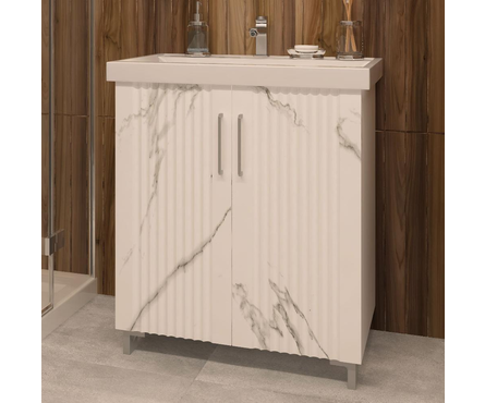  Тумба для ванной EVA GOLD Эра 70 с умывальником Фостер 70 Фотография_2