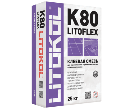 Клей плиточный LITOKOL LitoFlex K80 С2Е 25 кг Фотография_0