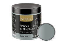 Краска для мебели SOLEX серый шелк 0.75 кг