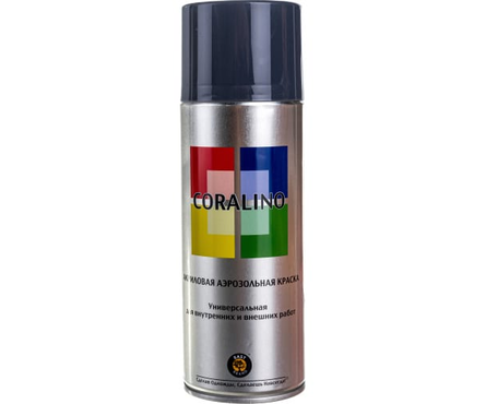 Аэрозольная краска CORALINO графитовый серый RAL7024, 520 мл Фотография_0