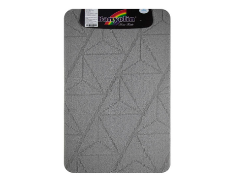 Коврик для ванной 50x80 см CROSS-LOOP серый 00848 САНАКС Фотография_1