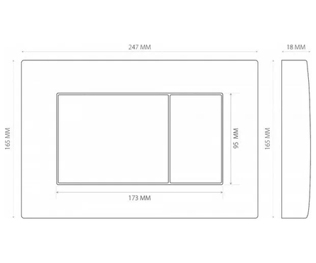 Инсталляция для унитаза двухрежимная кнопка белая АТОМ 410 BERGES Фотография_3