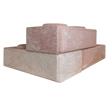 Кирпич облицовочный Ermix Мраморный красно-белый, 240х120х65 мм, гиперпрессованный Фотография_2