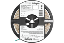 Лента светодиодная Navigator LEDx60/м, 5м, 14.4Вт/ м, 12В, дневной