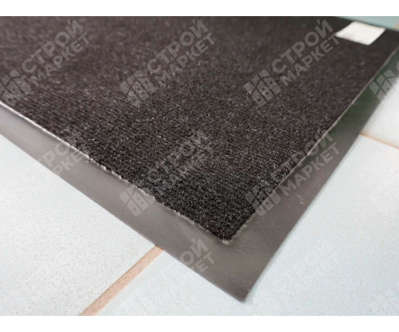 Коврик придверный 80х120 см влаговпитывающий черный Фотография_4