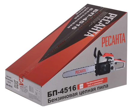 Бензопила 2.3 кВт/3.1 л.с. 16/40 см, 57 зв БП-4516 РЕСАНТА Фотография_3