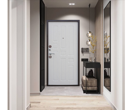 Дверь входная ФЕРРОНИ Гарда 6 см Белый Ясень правая 960х2050 мм Фотография_1