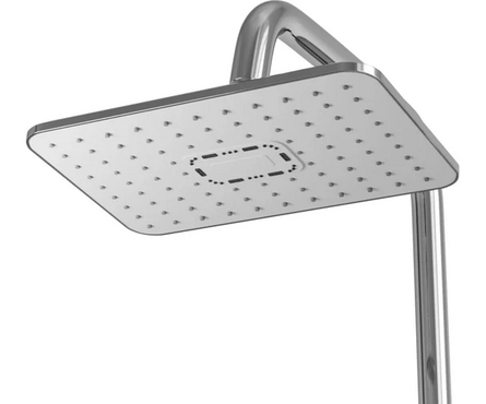 Душевая система (см-ль 35к с изл+лейка 1поз.+душ.шланг+тропич.душ) ML33-06 белый/хром MIXLINE Фотография_3