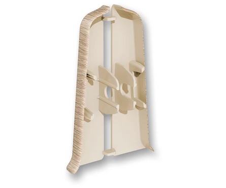 Угол ПВХ торцевой 213 для плинтуса напольного 85 мм Дуб северный ИДЕАЛ Деконика (1 пара/флоуп) Фотография_1