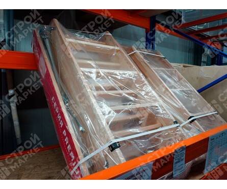 Лестница чердачная 70х120х300 см (утепленная белая крышка) ДЕКЕ PREMIUM Фотография_4