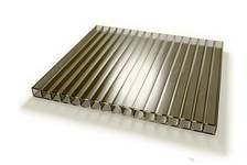 Сотовый поликарбонат CARBOGLASS Кристалл 4 мм, бронзовый, 12 x 2,1 м