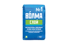 Штукатурка гипсовая ВОЛМА Слой, особо пластичная, для выравнивания сложных оснований (15 кг)