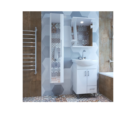 Шкаф навесной Классик 55 левый (ПВХ) Фотография_2