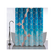 Штора для ванной полиэстер водонепроницаемая 180x180 см голубые кубы без колец САНАКС Фотография_1