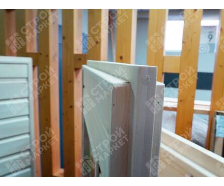 Дверь для бани 19x0.7 м глухая с рисунком, полотно липа, коробка из осины Фотография_3