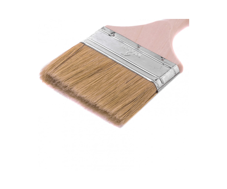 Кисть плоская Matrix Евро 4 натуральная щетина, деревянная ручка, 100 мм Фотография_2