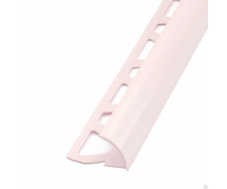Угол ПВХ для плитки наружный 8-7х2500 мм светло-розовый ИДЕАЛ Фотография_0