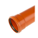 Труба наружная (рыжая) 110х3.2х500 мм с раструбом Фотография_0