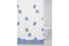 Штора для ванн Bath Plus (Cafe noir) голубой 2103/0-P, 180х180 см