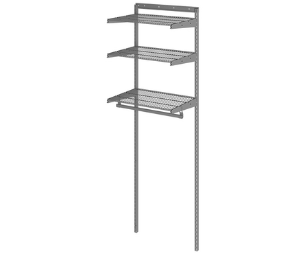 Гардеробная система Basic G60 2050x650x450 мм графит ПРАКТИК Фотография_1