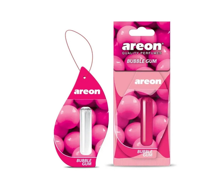 Ароматизатор автомобильный картонный подвесной гелевый баблгам AREON Фотография_0