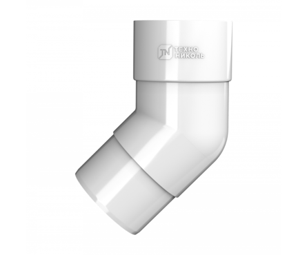 Колено трубы 135° ТехноНИКОЛЬ ПВХ, белый Фотография_1