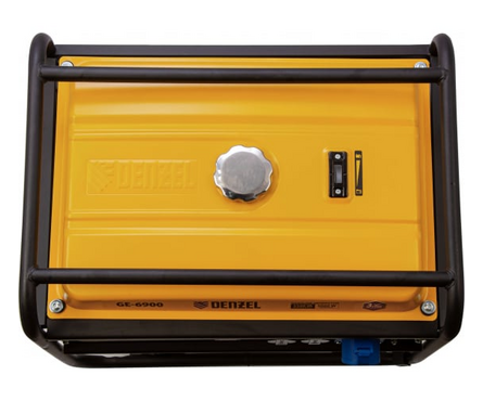 Генератор бензиновый 5.5 кВт 220В бак 25 л ручной стартер GE-6900 DENZEL Фотография_8