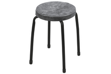 Табурет мягкое круглое сиденье d 32 см графит/черный