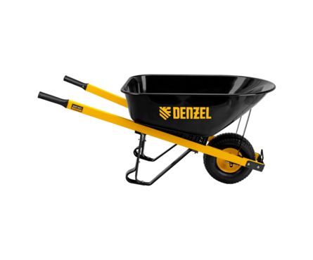 Тачка строительная, усиленная, объем 140 л, 230 кг, колесо 15х6.00-6 Denzel Фотография_4