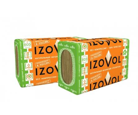 Утеплитель Минвата Izovol Л-35 12000х600х50 мм (8 плит/5.76 м²/0.288 м³/уп) Фотография_1