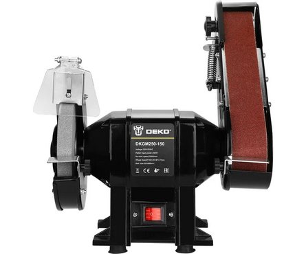 Станок точильный 250 Вт, 2950 об/мин 150х20х12.7 мм DKGM250-150 DEKO Фотография_1