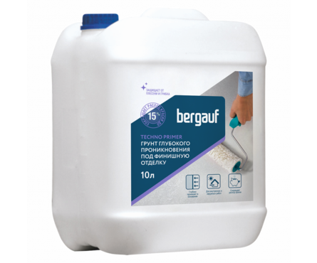 Грунт BERGAUF Techno Primer под покраску глубокого проникновения, 10 кг Фотография_0