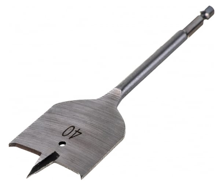 Сверло по дереву MATRIX перовое, 6-гранный хвостовик, 40 мм Фотография_1