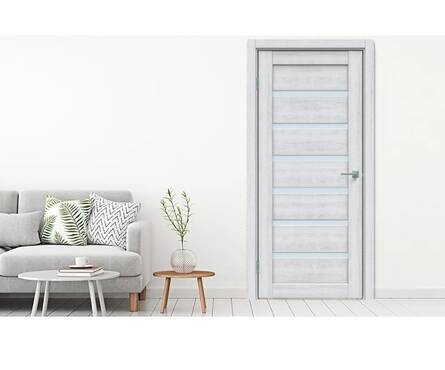 Дверь межкомнатная Ривьера Айс МЛ-7 со стеклом 800х2005 мм Фотография_1