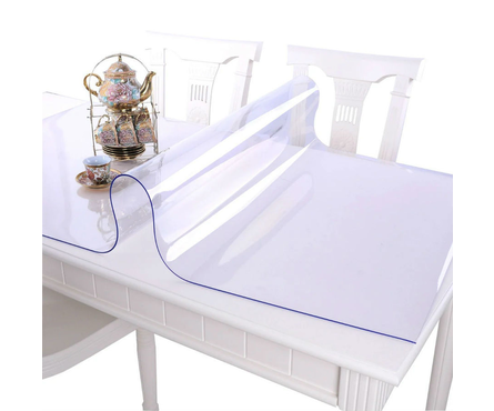 Клеенка столовая ПВХ Термо прозрачная 1.0 м (толщина 0.8 мм) Фотография_1