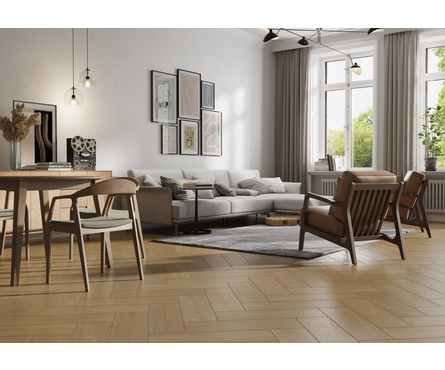 Керамогранит Teakwood св.-бежев. рел. 185х598х7.5 мм Cersanit (0.111 м²/1 шт) 1 сорт Фотография_2