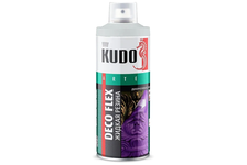 Аэрозольная жидкая резина белая KUDO Color flex, 520 мл 
