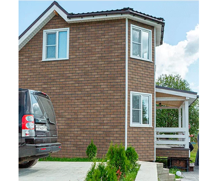 Фасадная плитка HAUBERK Кирпич песчаный 2 м²/уп ТЕХНОНИКОЛЬ Фотография_2