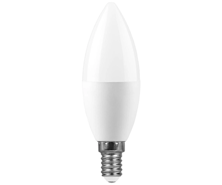 Лампа светодиодная Feron 11 Вт, Свеча, Е14, 4000К, белый свет  Фотография_0
