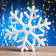 Фигура Снежинка 25 см, белое свечение, 8 режимов, 30 LED, 220V, контроллер Фотография_1