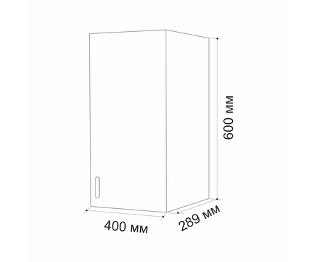 Шкаф навесной кухонный распашная дверца 40 см ЛДСП ясень/шимо светлый Фотография_4