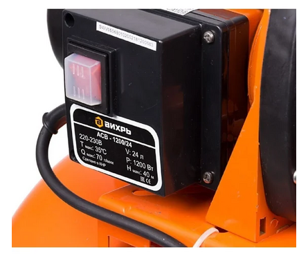 Станция насосная АСВ-1200/24 (1200 Вт, напор 40 м, 24 л, бак 70 л/мин) ВИХРЬ Фотография_6