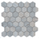 Мозаика Caramelle Mosaic Pietrine Hexagonal Nuvola rosato полированная, 292х298х6 мм, чип 23х40 мм Фотография_0