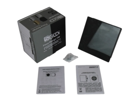 Вентилятор осевой вытяжной d 100 мм с укороченным патрубком Seicoi Floxy Design 100 Marble glass Фотография_3